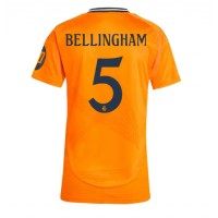 Camisa de Futebol Real Madrid Jude Bellingham #5 Equipamento Secundário Mulheres 2024-25 Manga Curta